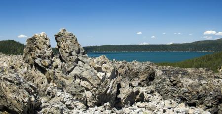 Big Obsidian Flow and Paulina Lake, Oregon