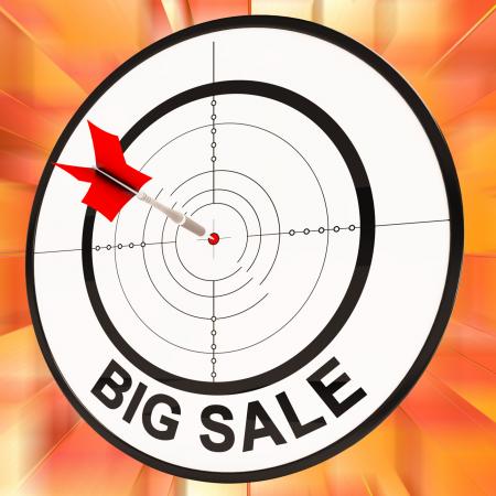 Big Sale Shows Discount And Cheap Pricing