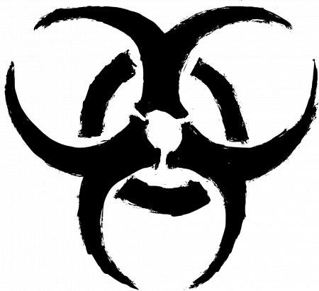 Biohazard Grunge Sign