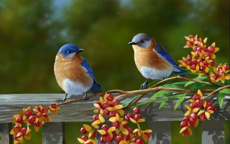 Bird on tree.