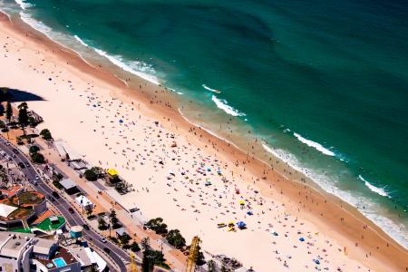 Bird's Eye View of Beach During Summer