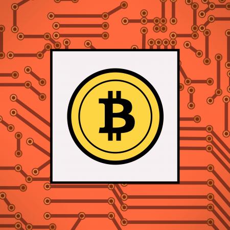 Bitcoin symbol - Virtual payments