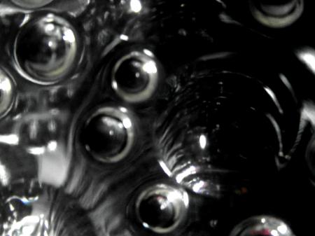 Black Abstract Bubble Background