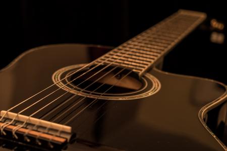 Black Acoustic Guitar
