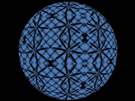 Black and Blue Sphere