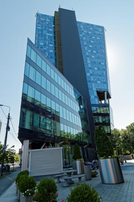 Black and Grey Concrete High-rise Building