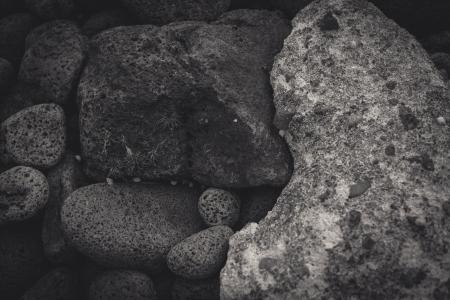 Black and White Boulders
