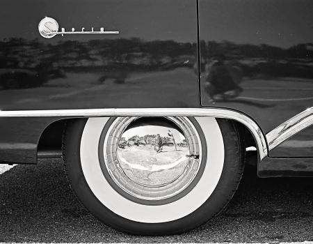 Black and White Car Wheel