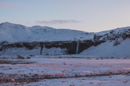 Black and White Snow Landscape