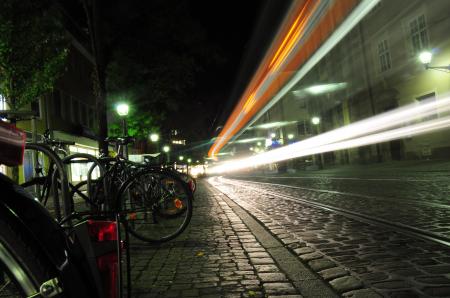 Black Bicycle Beside Pathway