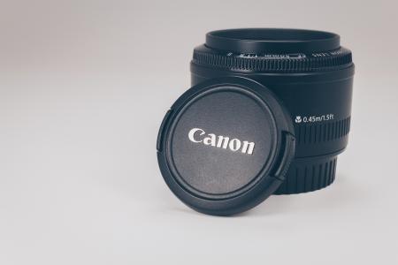 Black Canon Camera Lens