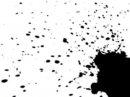 Black ink splatter