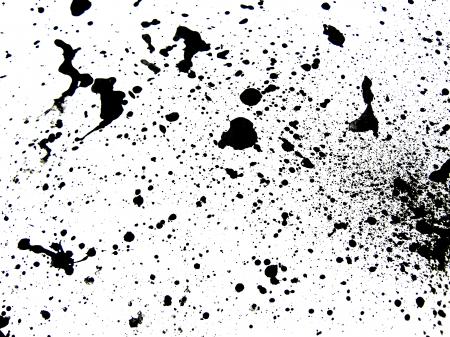 Black ink splatter