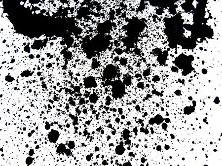 Black ink splatter
