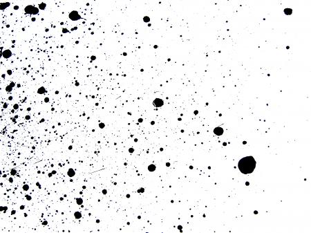 Black ink splatters
