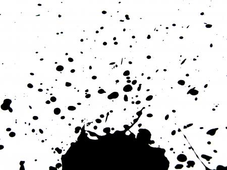 Black ink splatters