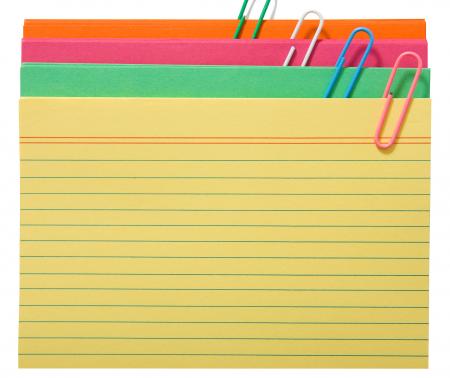 Blank Index Cards For Notes