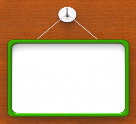 Blank Noticeboard Copyspace Shows Display Space