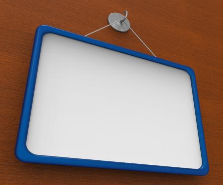 Blank Noticeboard Copyspace Shows Display Space