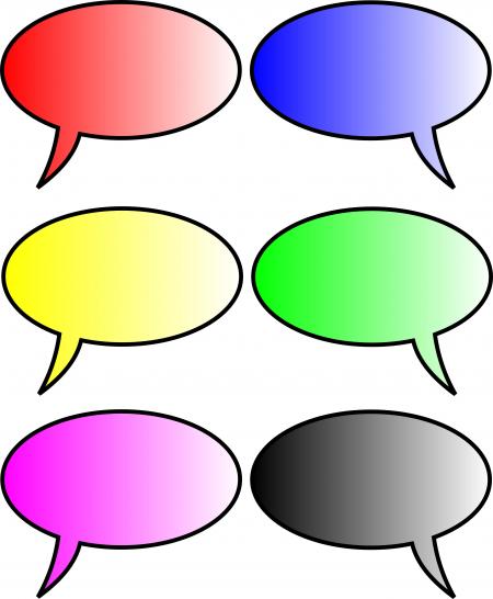 Blank Speech Bubbles