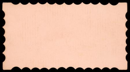 Blank Vintage Die Cut Paper