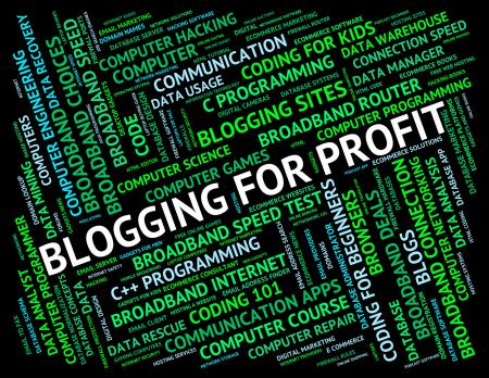 Blogging For Profit Means Word Revenue And Growth