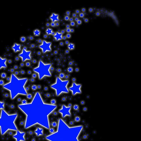 Blue Background Indicates Outer Space And Backdrop