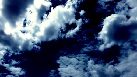 Dark blue clouds