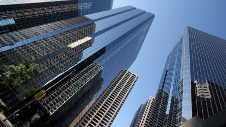 Blue Glass Skyscraper