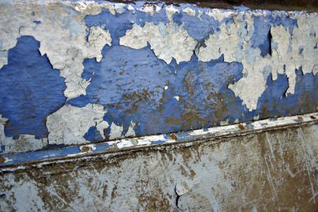 Blue painted surface