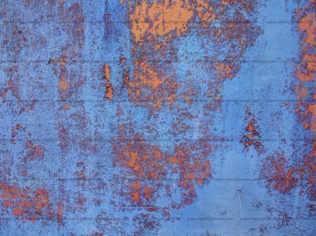 Rusty Blue Wall