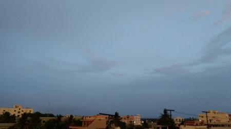 Blue sky evening