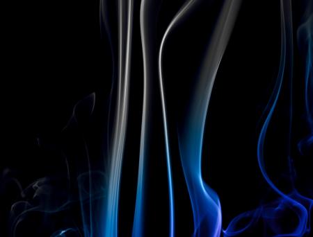 Blue Smoke on Black