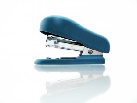 blue stapler
