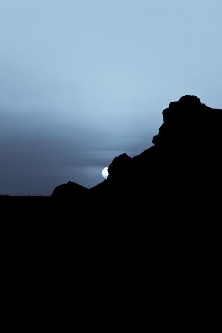 Blue sunset at Reykjanes Peninsula