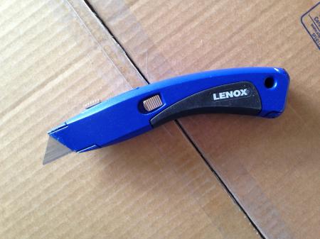 Blue utility knife