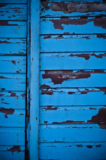 Blue Wooden Peeled Paint Texture