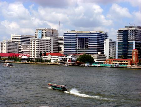 Boat on Chao Phraya River, Bangkok