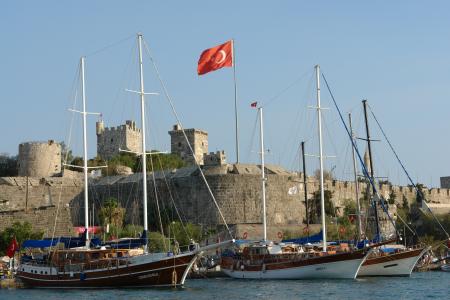 Bodrum castle and marina