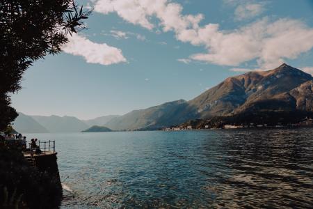 Body of Water and Mountain Photo