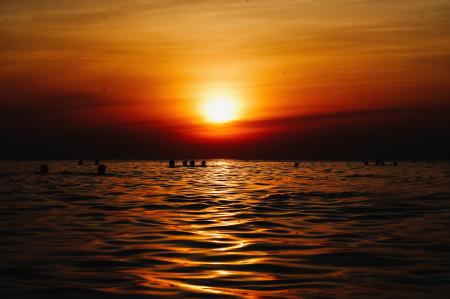 Body of Water during Golden Hour