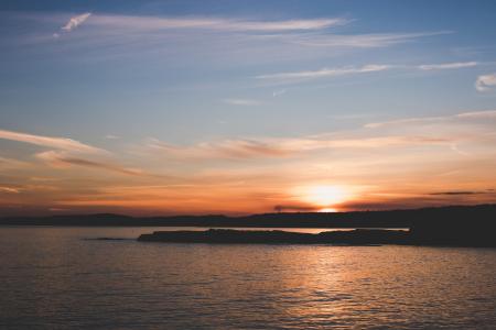 Body of Water during Sunset