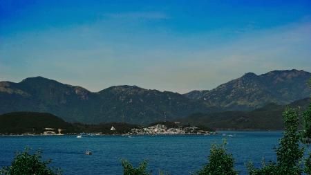 Body of Water in Distance of Place Photography