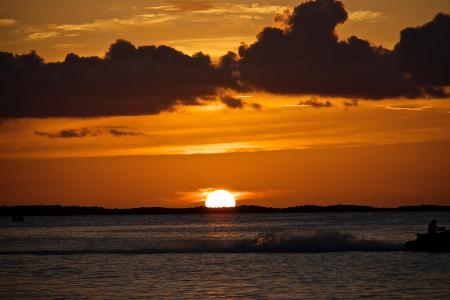 Body of Water Under Cloudy Sky during Sunset