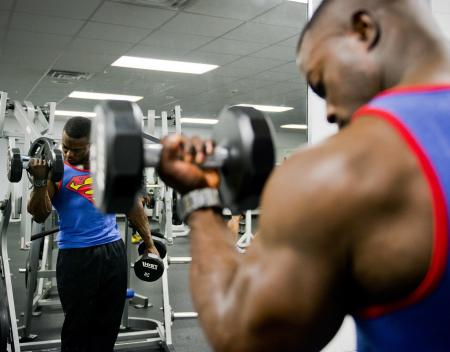 Bodybuilder in Gym