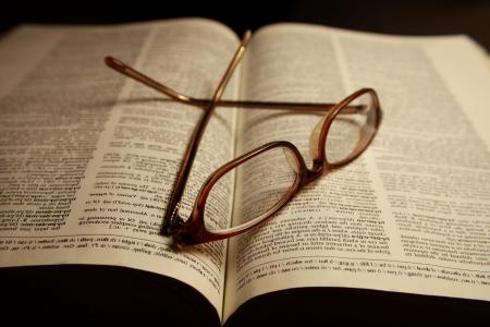 Book and Glasses