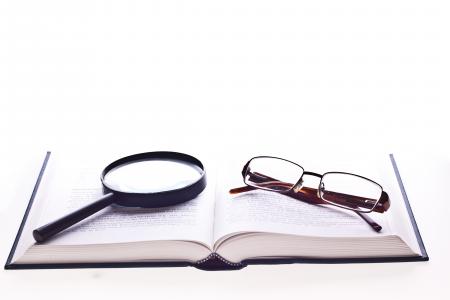 Book and Glasses