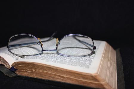 Book and Glasses