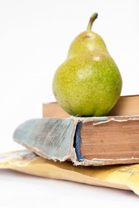 book and pears