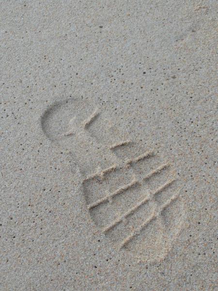 Bootprint in the Sand